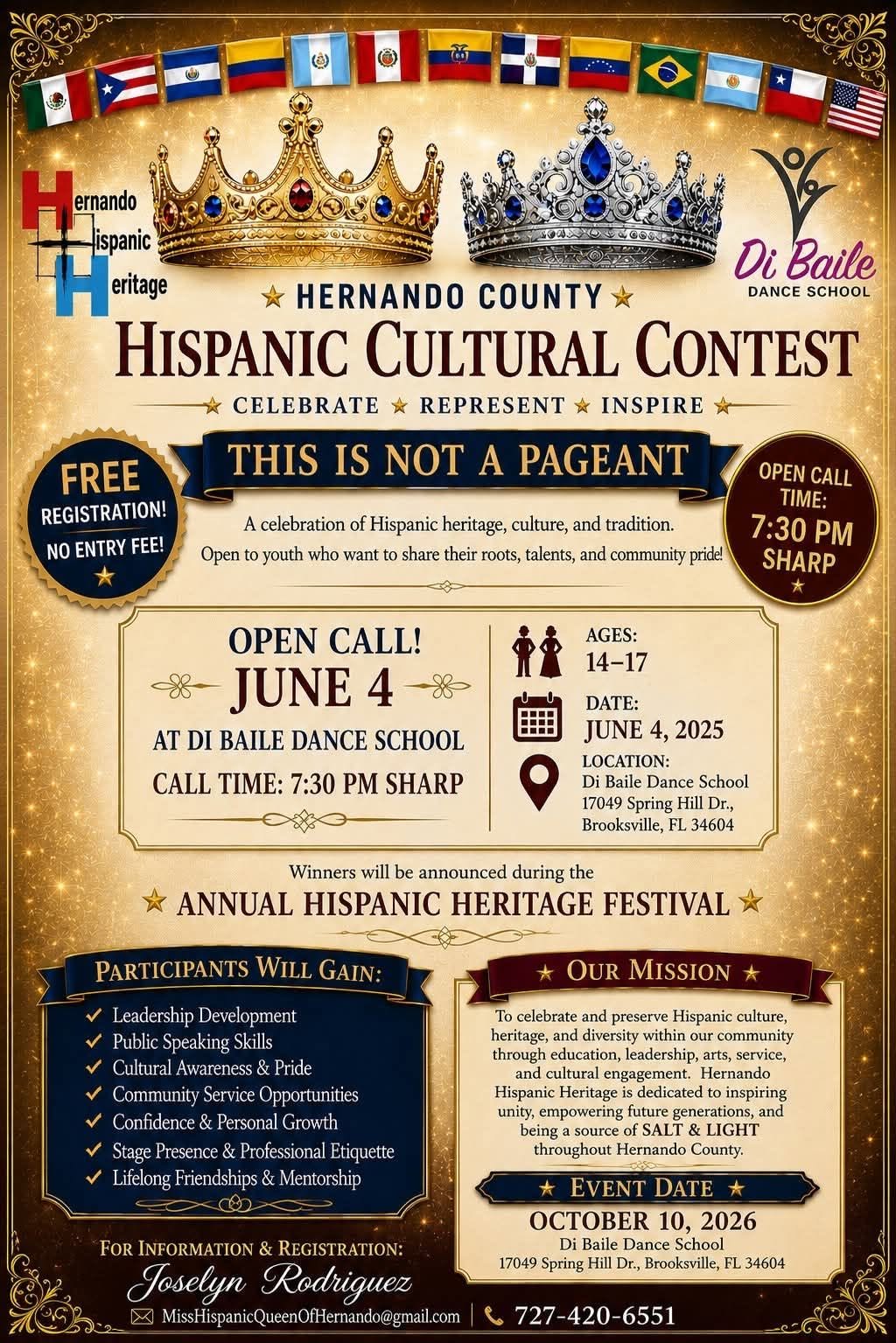 Hispanic Cultural Contest Hispanic Cultural Contest
